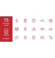 15 patient icons vector image vector image