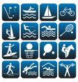 sport icons set vector image