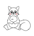 outline squirrel concept vector image vector image