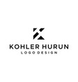 kh logo vector image