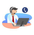 male customer service vector image