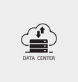 data center icon on white background vector image
