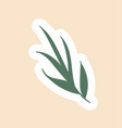 femme leaf icon vector image