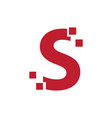 modern initial letter vector image vector image
