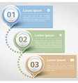 design template with three banners vector image vector image