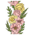 vintage floral seamless pattern vector image vector image