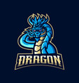 dragon esport logo vector image
