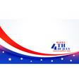 happy 4th of july independence day abstract flag vector image vector image