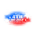 happy 4th of july independence day flag design vector image vector image