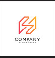 modern abstract letter s n logotype icon design el vector image