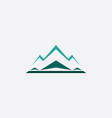 winter snow mountain icon logo vector image