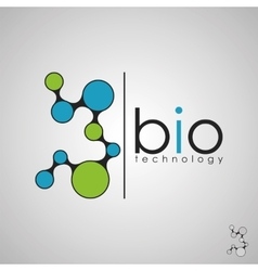 Medical science lab logo icon design Royalty Free Vector