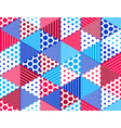 seamless cubes background rhombus and triangles vector image
