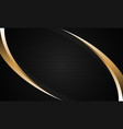 abstract gold triangle metallic curve on grey vector image vector image