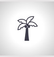 palm tree icon isolated vector image