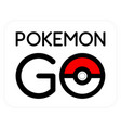 pokemon go logotype - creative simple vector image vector image