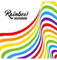 rainbow background lgbt colors vector image
