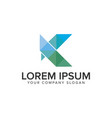 letter k modern logo design concept template vector image