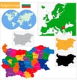 bulgaria map vector image
