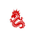 Dragon logo template Royalty Free Vector Image