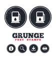 petrol or gas station icon car fuel sign vector image
