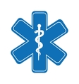 caduceus medical symbol isolated icon design vector image