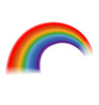 realistic rainbow decorative sky element vector image vector image