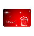 gift card vector image vector image