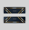 gold banner design with minimalist modern style vector image vector image
