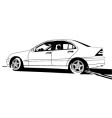 car background vector image vector image