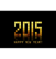 happy new year 2015 - with golden numbers vector image vector image