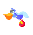 icon pelican vector image vector image