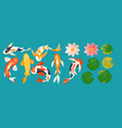koi carp asian fishes top view colorful vector image vector image