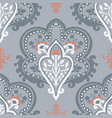 paisley ornament with leaves and flowers print vector image vector image