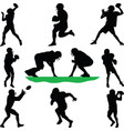 football player vector image