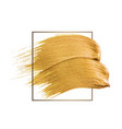gold brush strokes frames set vector image