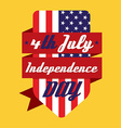 4th july american independence day design vector image