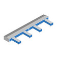 isometric icon with port warehouse building vector image