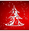 xmas tree abstract background vector image