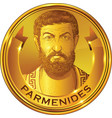 parmenides gold vector image vector image