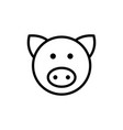 pig icon signs and symbol for websites web design vector image