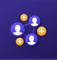 referrals affiliate program vector image vector image