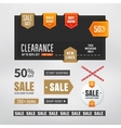 sale elements vector image vector image
