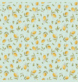 watercolor lemon seamless pattern vector image vector image