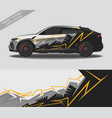 wrap car decal design custom livery race rally vector image