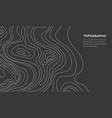 topographic map banner vector image vector image