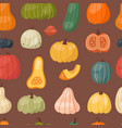 fresh pumpkin seamless pattern background seasonal vector image vector image