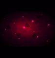 red cyber future background vector image vector image