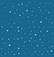 seamless pattern hand drawn white snow flakes vector image vector image