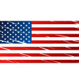 tattered flag of united states america usa vector image